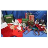 Christmas Decor-Basket, icicles,Lamp Shade, Hats,