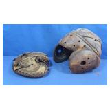 Antique Soft Football Helmet(fair),Baseball Glove