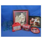 CocaCola,Coke Cups,Santa Tray,Faux Jukebox
