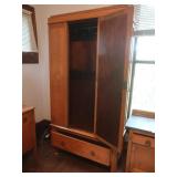 Vintage Wooden Armoire/Wardrobe 41x17x76"