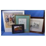 Artwork-framed, Numbered Signed "House" print