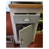 Wooden Cabinet 18x23x35.5"H w/butcher Block top &