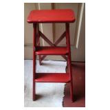 Wooden Step Stool, 24.5"H