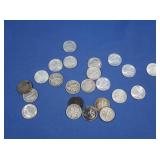 13 Silver Dimes-90% Silver