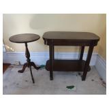 Vintage Black Walnut Stand-21" Willett Furniture)&