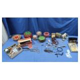 Travel Iron, Clock, Sewing Notions & More