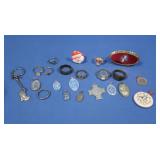 Religious Medals, Costume Rings