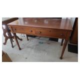 Console Desk w/Dovetail Drawers, Spindle