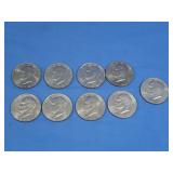 9 Eisenhower Dollars