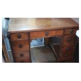Vintage Wooden Desk 38x26x29.5"
