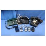 Phone Lot-Vintage Dial,Push Button, Flip