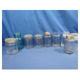 Glass Canister jars, mason jars, some vintage