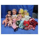 Baby Dolls & Clothes, some vintage