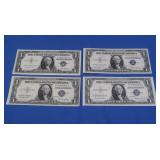 4- $1 Silver Certificates 3-1935E,1-1957 *Mint
