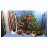 Christmas Decor-Pine Wreaths, Animated Reindeer &