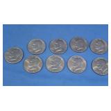 9 Eisenhower Dollars