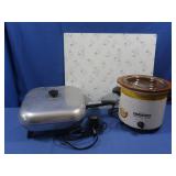Rival Crockpot, untested, Sunbeam Electric Fry