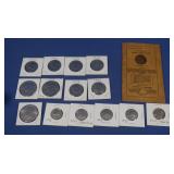 3 Eisenhower Dollars in 2x2