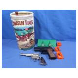 Vintage Lincoln Logs, 2 Toys Guns