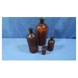 Vintage Apothecary Bottles 3"-9"