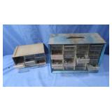 2 Organizer Boxes 13x6.5x9.5" & 9x6.5x4.5"
