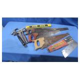 Handsaws, Claw Hammer, Level & More