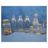 Vintage Sealtest,hoffman Glass Dairy Milk Bottles