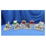Vintage Paper Constructed Christmas Village