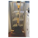 Aluminum Ladder 6 Ft., Snow Shovel & Garden Rake
