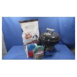Weber Charcoal Grill 15x15", Bags of Wood Chips &