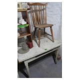 Wooden Table & Chair 42x28x28.5"-No