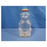 Snowcrest Glass Bear Bank Bottle