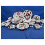 Vintage Blue Ridge Pottery "Red Nocturne