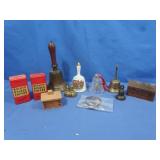 Vintage Hand Bells,Coin Banks&more