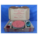 Vintage Shel-Glo Party&Picnic Plastic Dinnerware