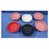 6 Fiesta ware Bowls