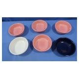 6 Fiesta ware Bowls
