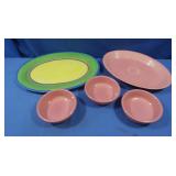 Fiesta ware Platter & Bowls & Dansk Caribe