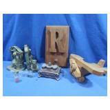 Metal Bookends, Metal & Wooden Home Decor