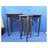 Vintage Wooden Nesting Tables-set of 3