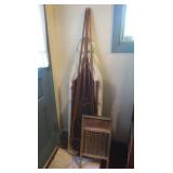 Antique Wooden Ironing Board & Antique Wooden
