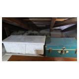 Vinyl Covered Storage Box 38x16x13" and Metal