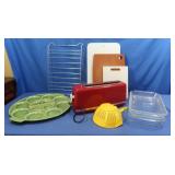 Kitchen Aid 4 Slice Toaster, Glass Baking Dishes,