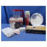 Kitchen Aid Coffee Pot, Paper Plates, Paper Cups