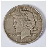 1924 Peace Silver Dollar