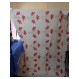 Hand-stitched Colorful Neutral Quilt-78x52"