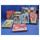Jigsaw puzzles, some vintage, Gunsmoke, Peanuts &