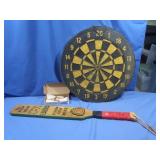 Vintage Sport craft Dartboard(2-sided) with darts