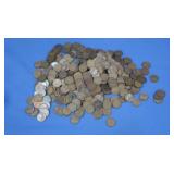 Approx 350 Wheat Pennies unsearched