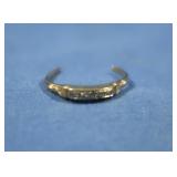 14K Diamond Wedding Ring  1.2gr(broken)